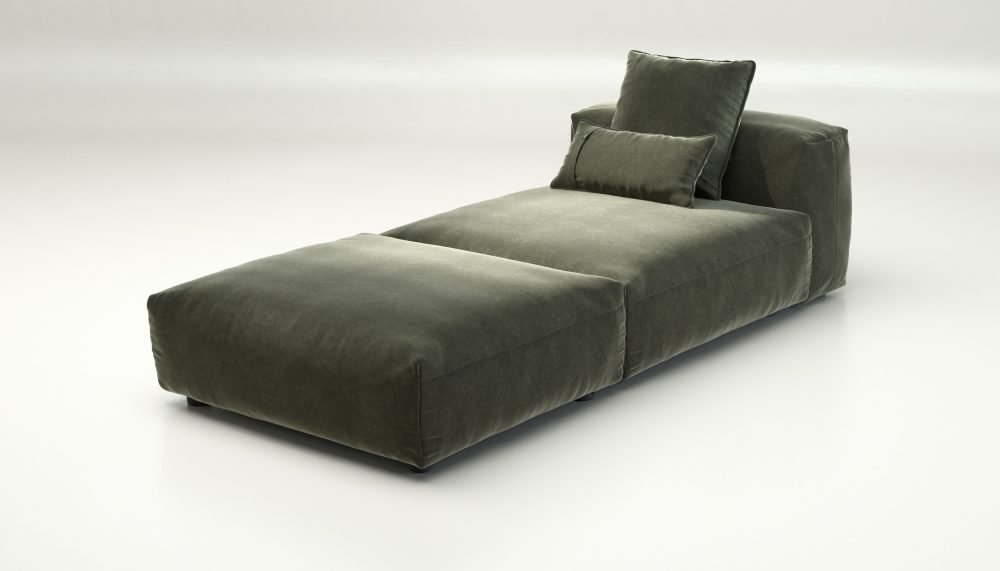 vetsak | Sofa Set 07 - Sun Lounger - suave - pine | Modular Sofa | 2 Seater | Daybed | Chaiselounge
