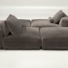 vetsak | Sofa Set 08 - Daybed - cord velour - mocha | Modular Sofa | 6 Seater | Outdoor Island | Double lounger