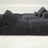 vetsak | Sofa Set 08 - Daybed - doodle - dark grey | Modular Sofa | 6 Seater | Outdoor Island | Double lounger