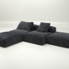 vetsak | Sofa Set 08 - Daybed - doodle - dark grey | Modular Sofa | 6 Seater | Outdoor Island | Double lounger
