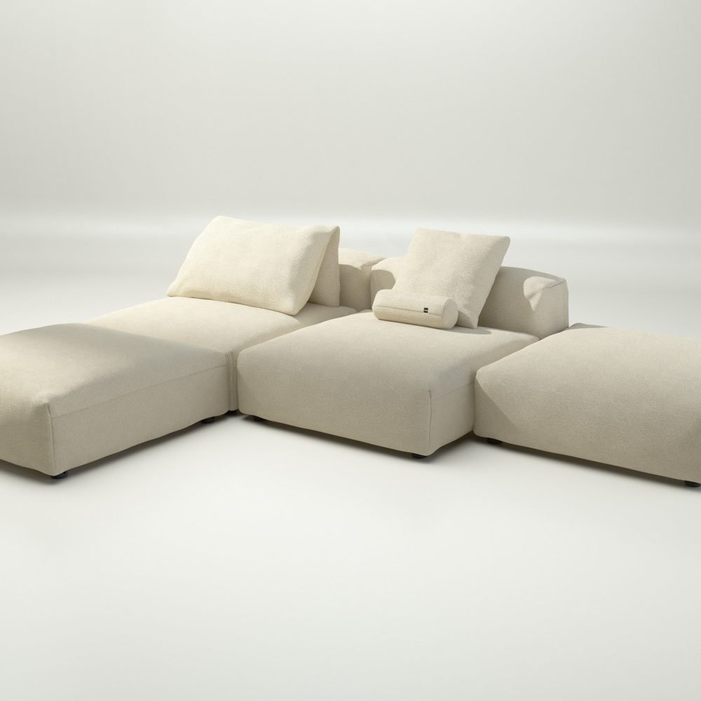 vetsak | Sofa Set 08 - Daybed - loop loop - duna | Modular Sofa | 6 Seater | Outdoor Island | Double lounger