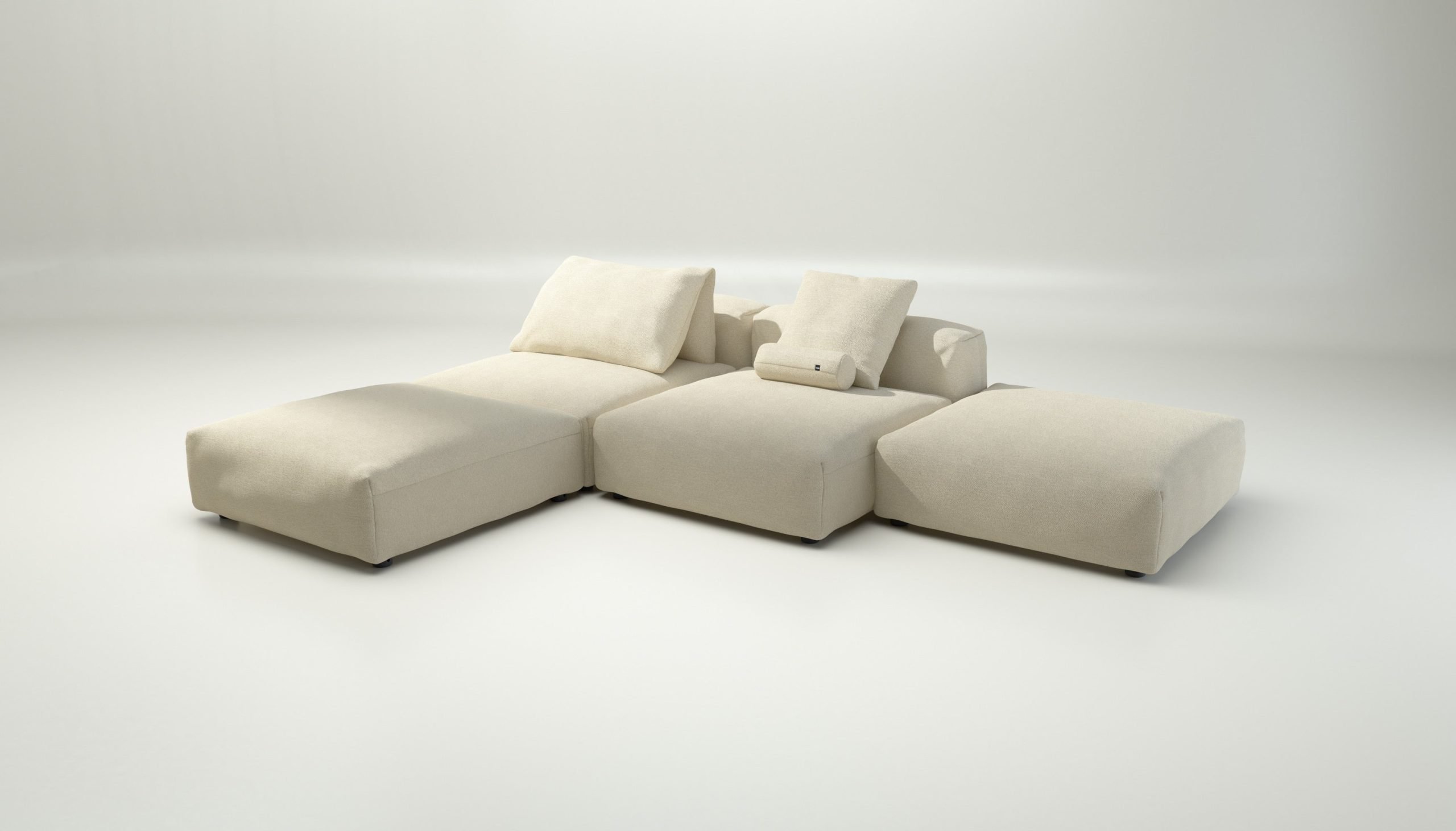 vetsak | Sofa Set 08 - Daybed - loop loop - duna | Modular Sofa | 6 Seater | Outdoor Island | Double lounger