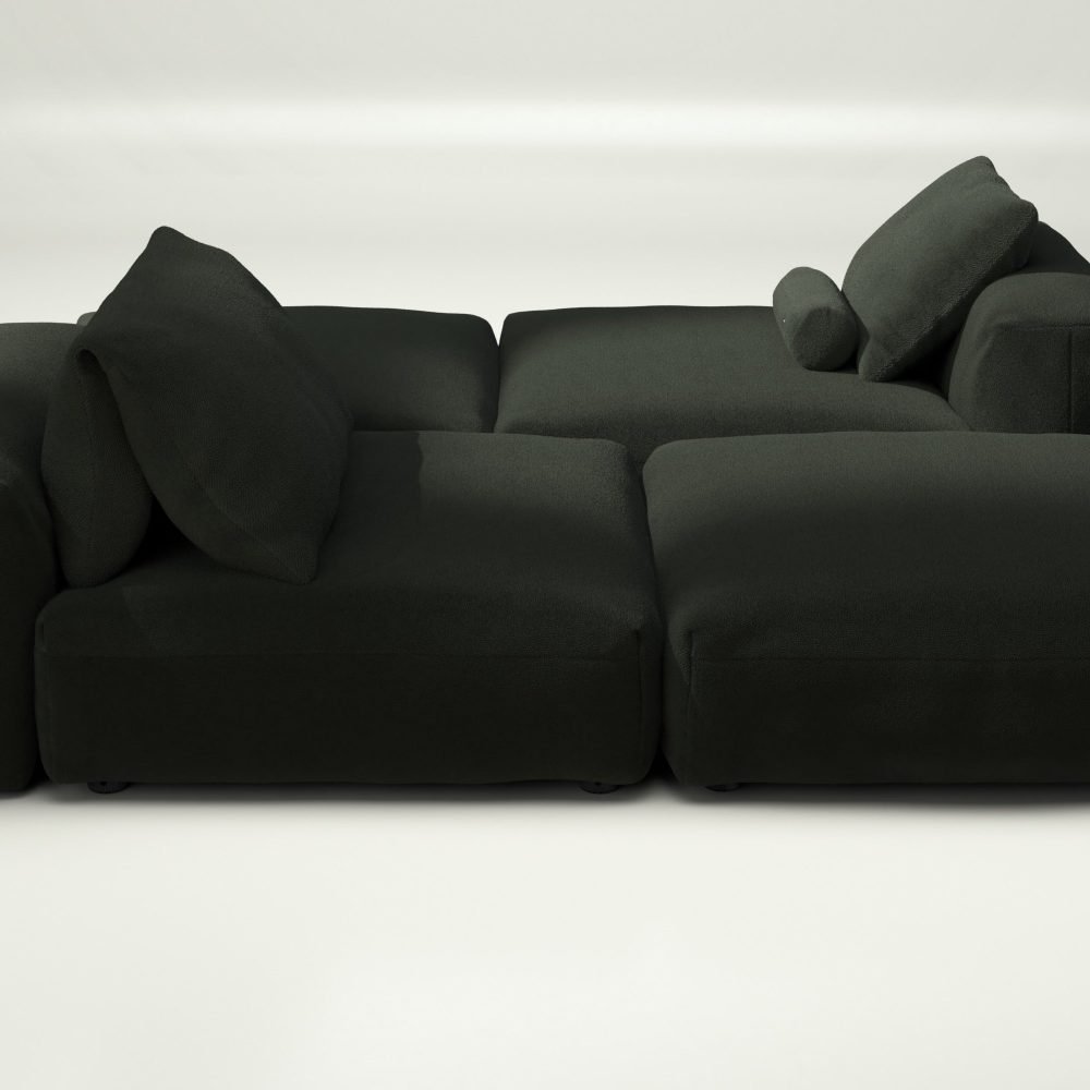 vetsak | Sofa Set 08 - Daybed - loop loop - mousse | Modular Sofa | 6 Seater | Outdoor Island | Double lounger