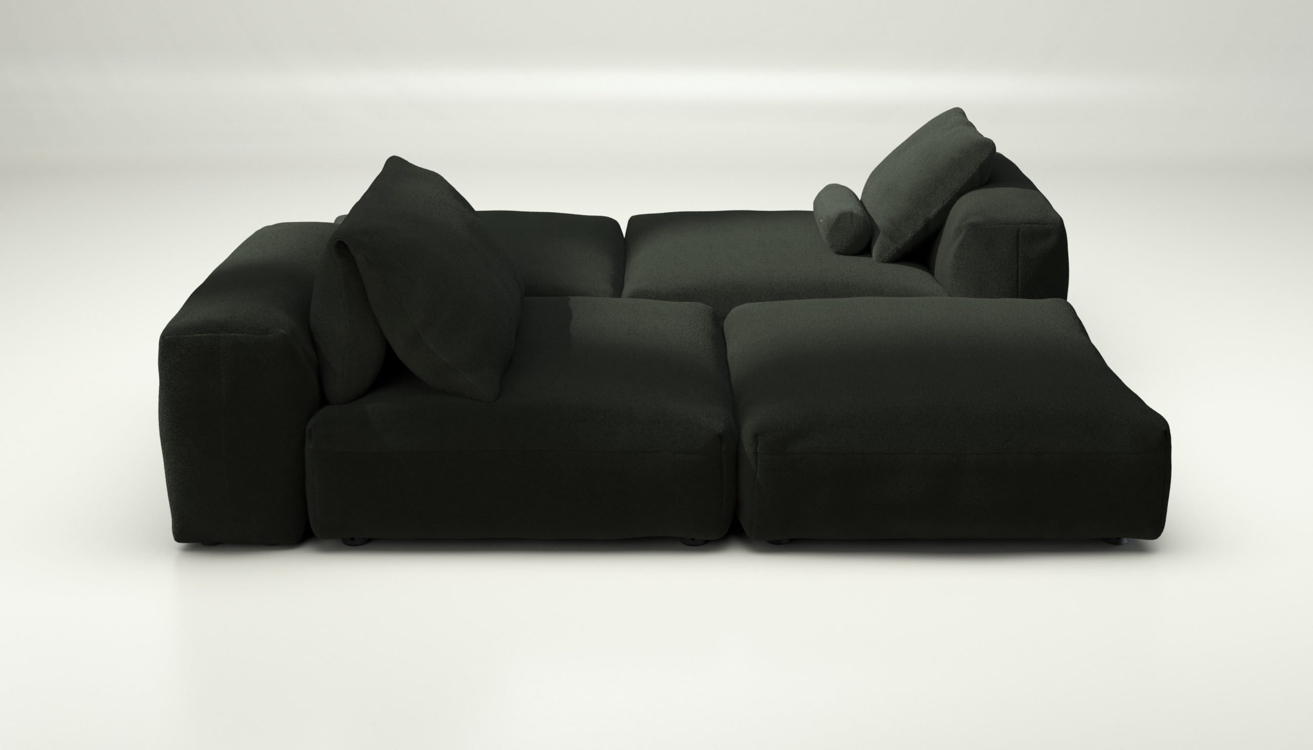 vetsak | Sofa Set 08 - Daybed - loop loop - mousse | Modular Sofa | 6 Seater | Outdoor Island | Double lounger