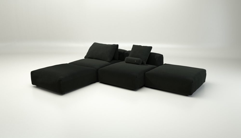 vetsak | Sofa Set 08 - Daybed - loop loop - mousse | Modular Sofa | 6 Seater | Outdoor Island | Double lounger