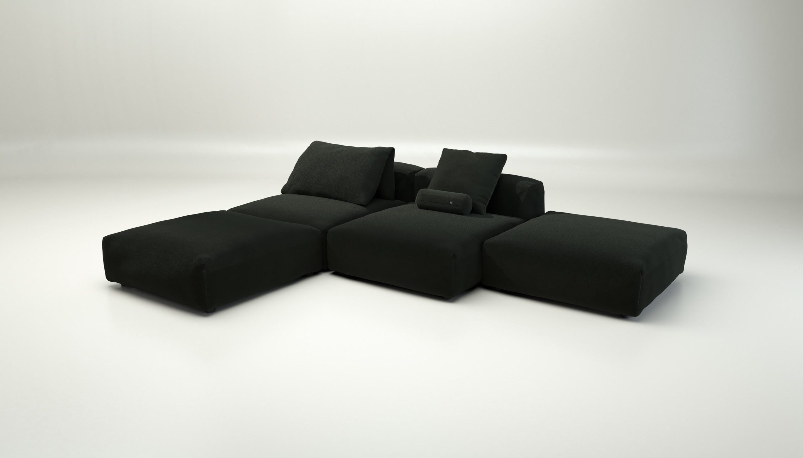 vetsak | Sofa Set 08 - Daybed - loop loop - mousse | Modular Sofa | 6 Seater | Outdoor Island | Double lounger