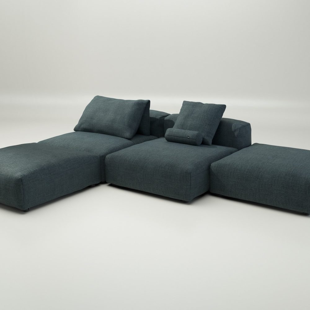 vetsak | Sofa Set 08 - Daybed - pique - cedar | Modular Sofa | 6 Seater | Outdoor Island | Double lounger