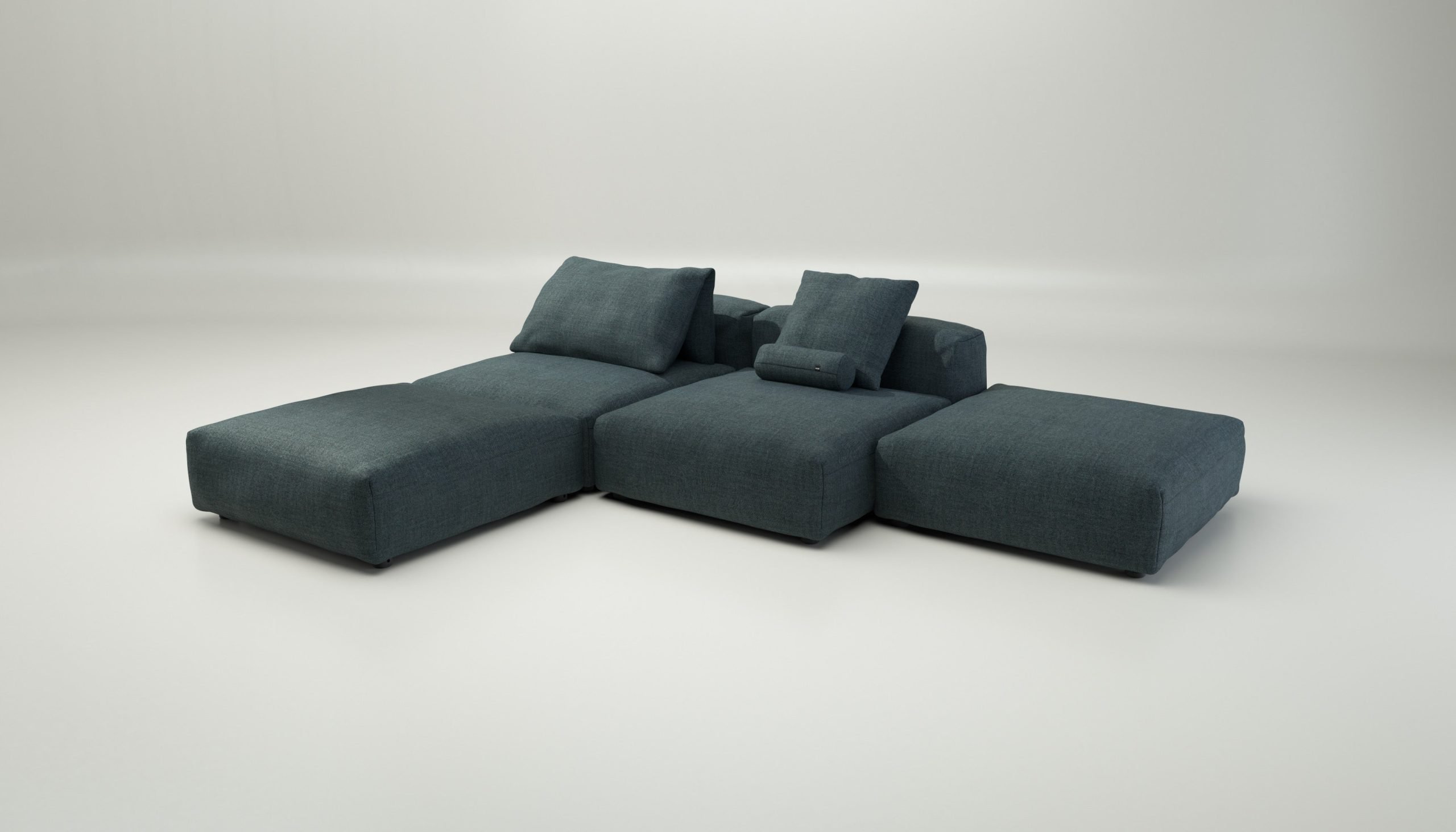vetsak | Sofa Set 08 - Daybed - pique - cedar | Modular Sofa | 6 Seater | Outdoor Island | Double lounger