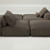 vetsak | Sofa Set 08 - Daybed - pique - taupe | Modular Sofa | 6 Seater | Outdoor Island | Double lounger