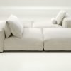 vetsak | Sofa Set 08 - Daybed - suave - pearl | Modular Sofa | 6 Seater | Outdoor Island | Double lounger