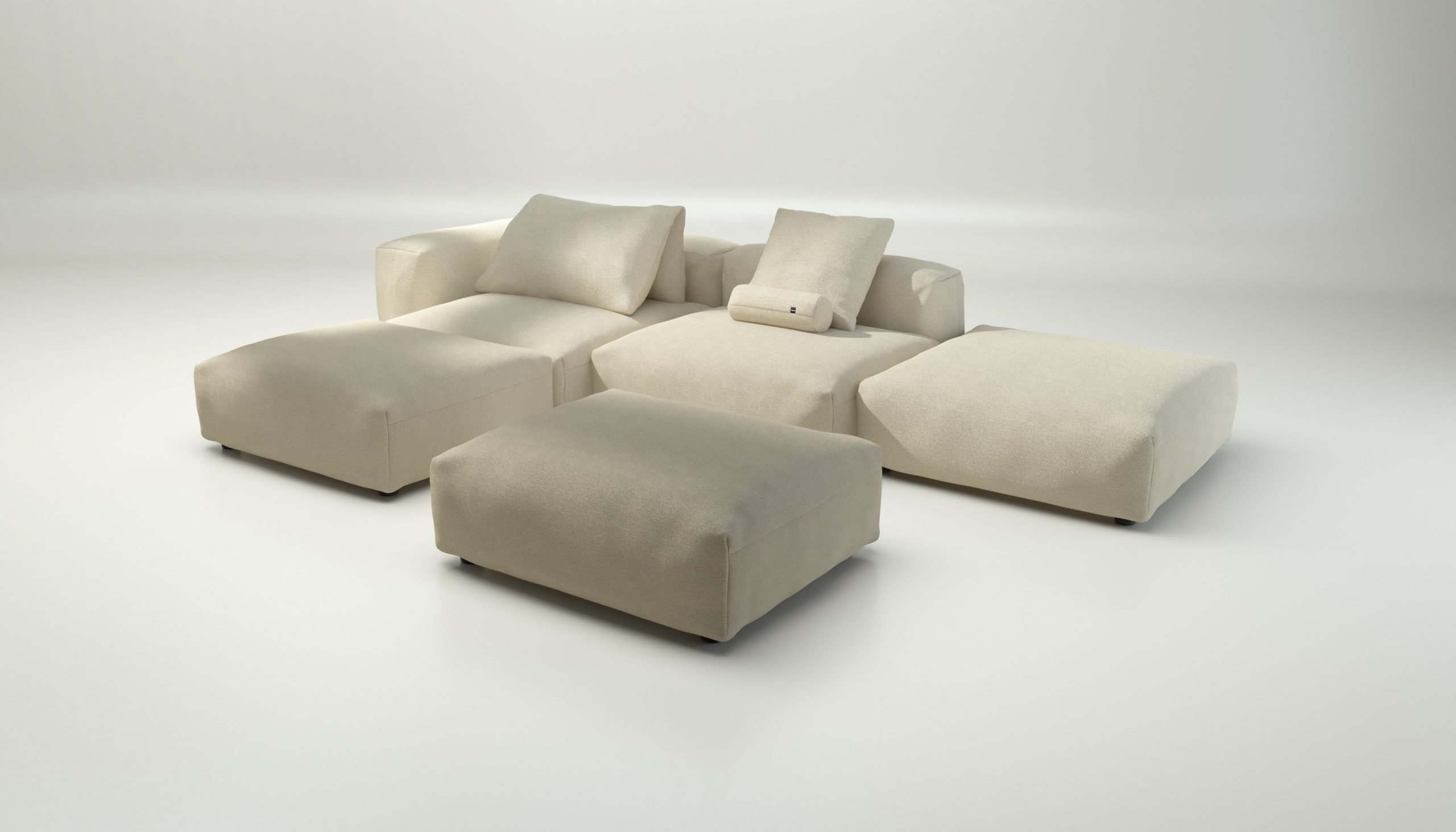 vetsak | Sofa Set 09 - The Island - loop loop - duna | Modular Sofa | 7 Seater | Sofa Island