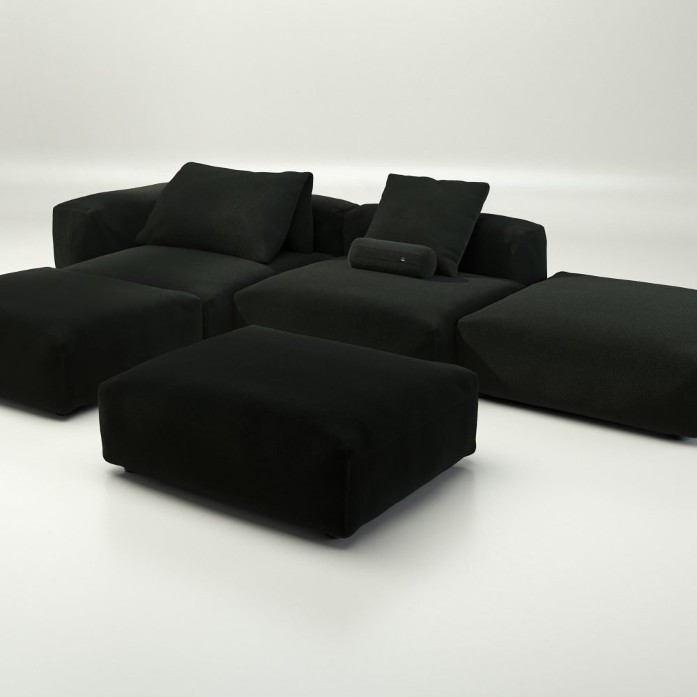 vetsak | Sofa Set 09 - The Island - loop loop - mousse | Modular Sofa | 7 Seater | Sofa Island