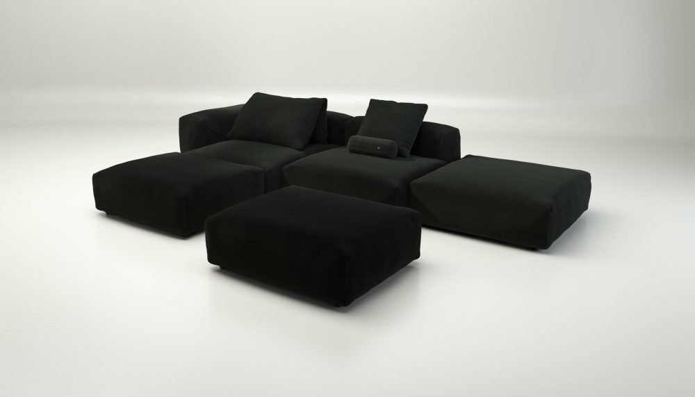 vetsak | Sofa Set 09 - The Island - loop loop - mousse | Modular Sofa | 7 Seater | Sofa Island