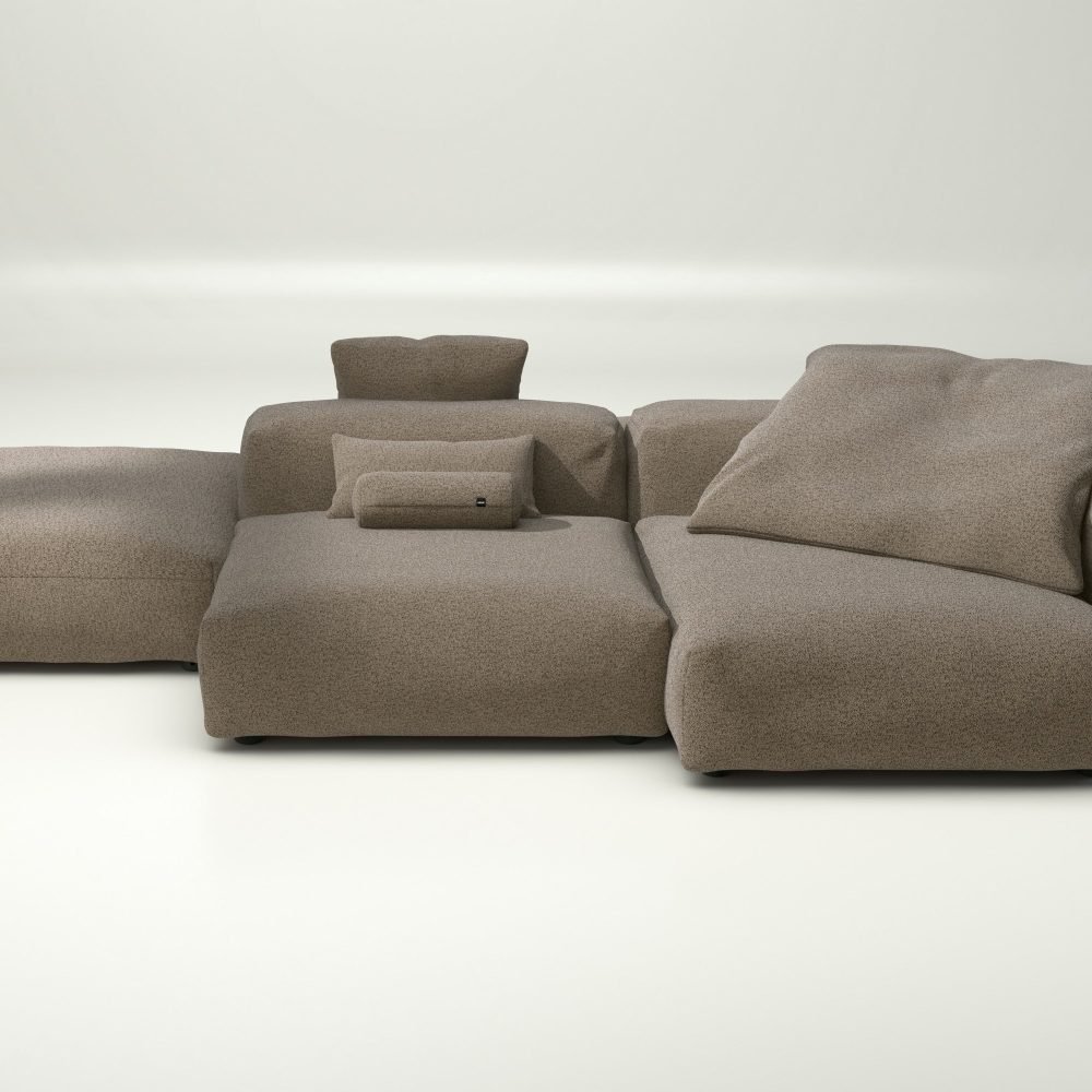 vetsak | Sofa Set 09 - The Island - loop loop - taupe | Modular Sofa | 7 Seater | Sofa Island