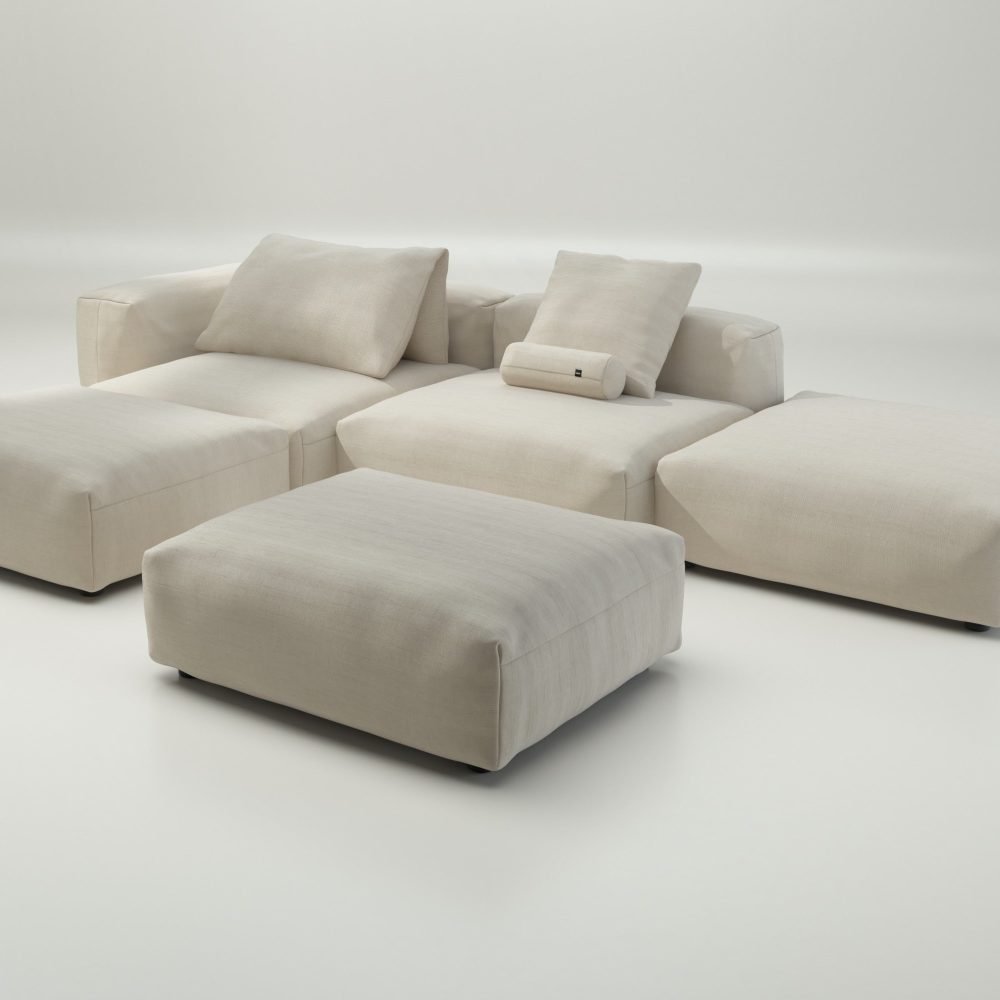vetsak | Sofa Set 09 - The Island - pique - beige | Modular Sofa | 7 Seater | Sofa Island