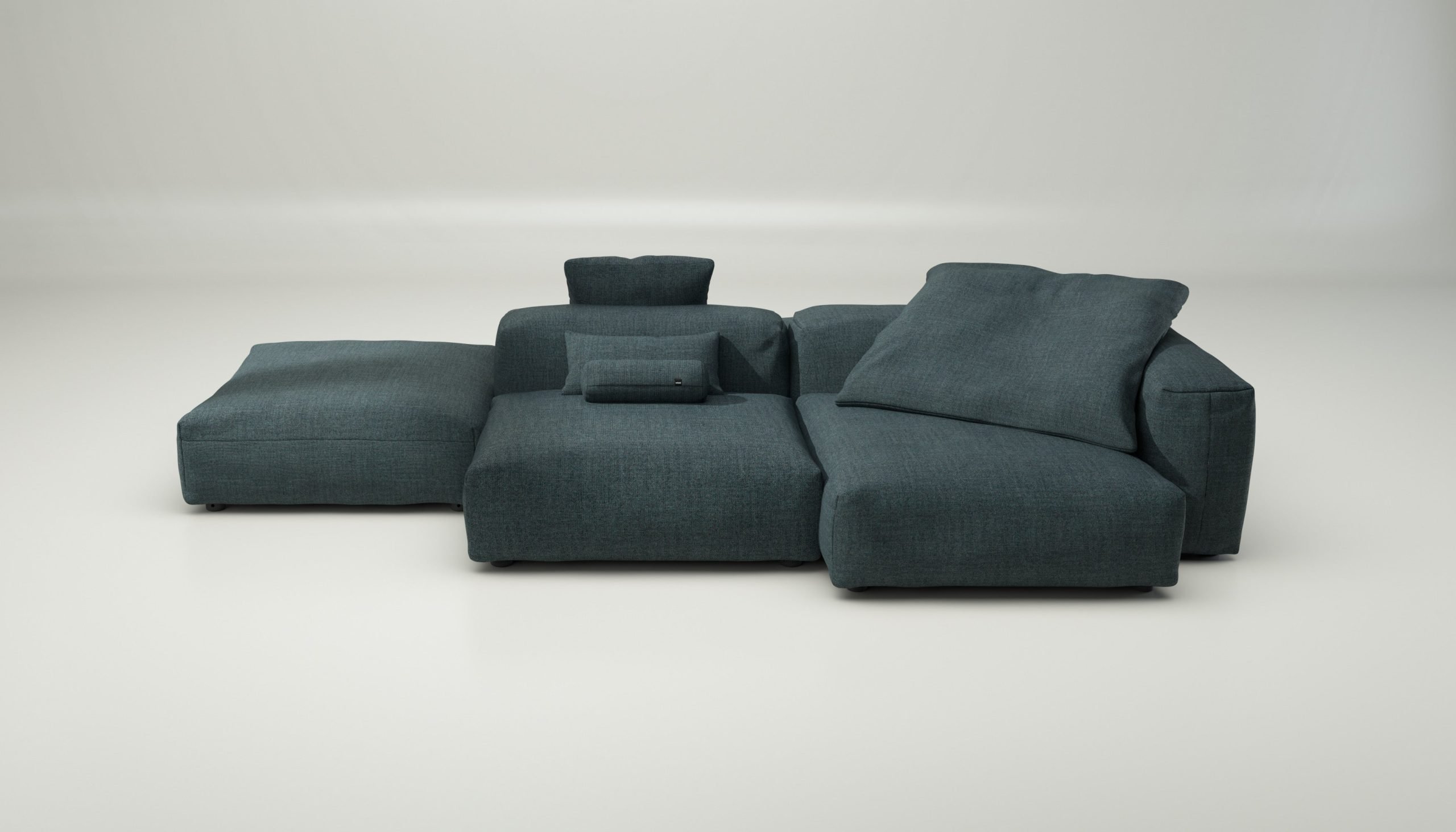 vetsak | Sofa Set 09 - The Island - pique - cedar | Modular Sofa | 7 Seater | Sofa Island