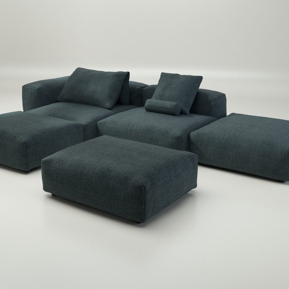 vetsak | Sofa Set 09 - The Island - pique - cedar | Modular Sofa | 7 Seater | Sofa Island