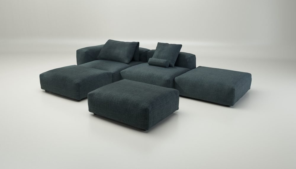 vetsak | Sofa Set 09 - The Island - pique - cedar | Modular Sofa | 7 Seater | Sofa Island
