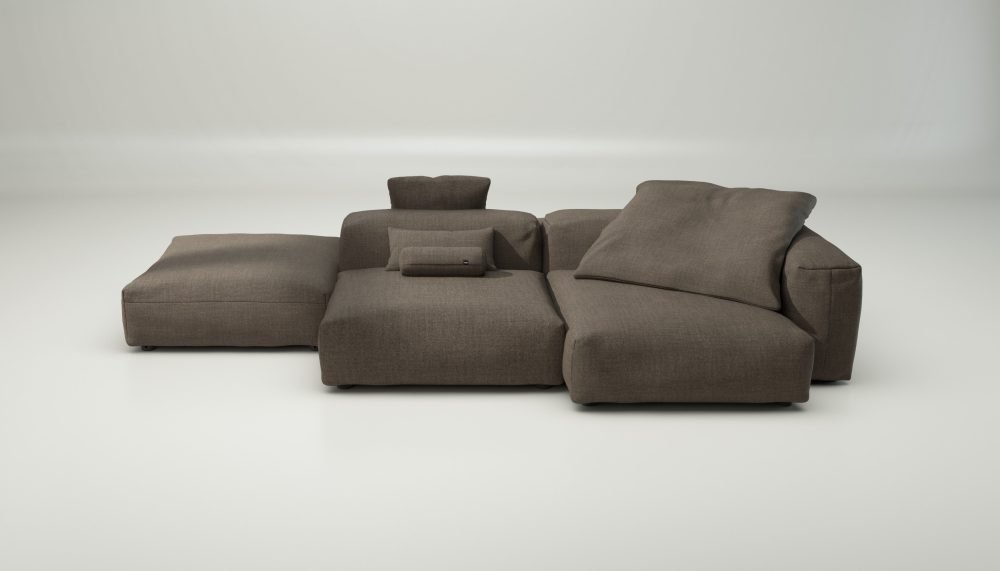 vetsak | Sofa Set 09 - The Island - pique - taupe | Modular Sofa | 7 Seater | Sofa Island