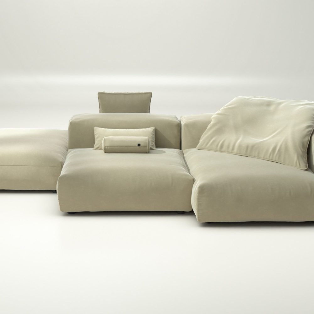 vetsak | Sofa Set 09 - The Island - suave - clay | Modular Sofa | 7 Seater | Sofa Island