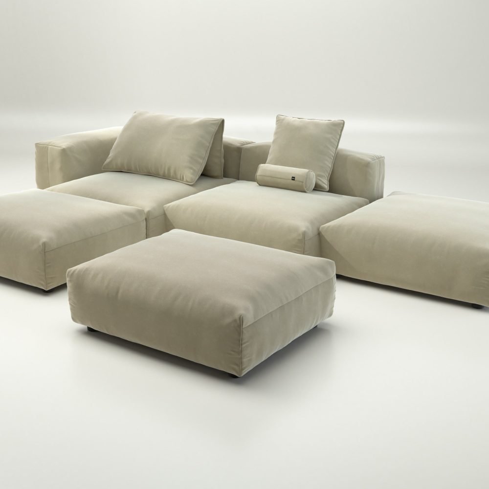 vetsak | Sofa Set 09 - The Island - suave - clay | Modular Sofa | 7 Seater | Sofa Island