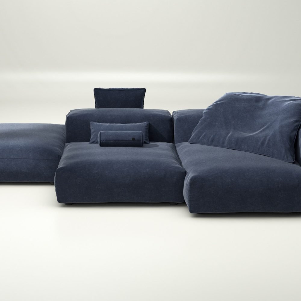 vetsak | Sofa Set 09 - The Island - suave - navy | Modular Sofa | 7 Seater | Sofa Island