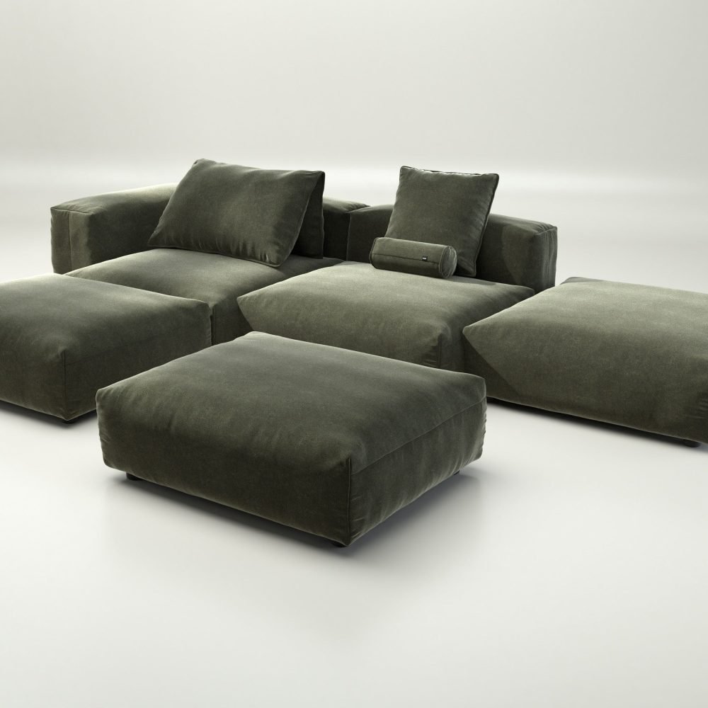 vetsak | Sofa Set 09 - The Island - suave - pine | Modular Sofa | 7 Seater | Sofa Island