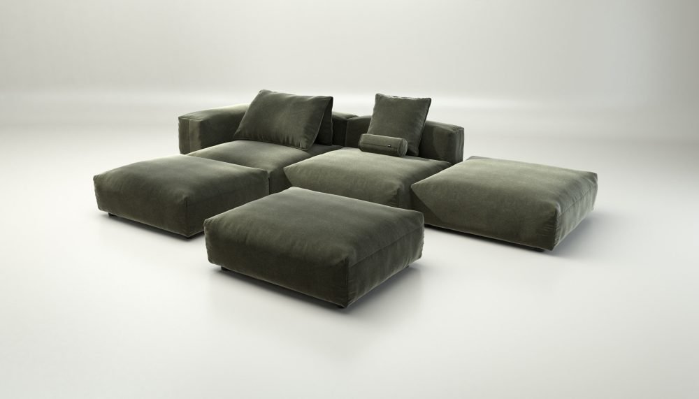 vetsak | Sofa Set 09 - The Island - suave - pine | Modular Sofa | 7 Seater | Sofa Island