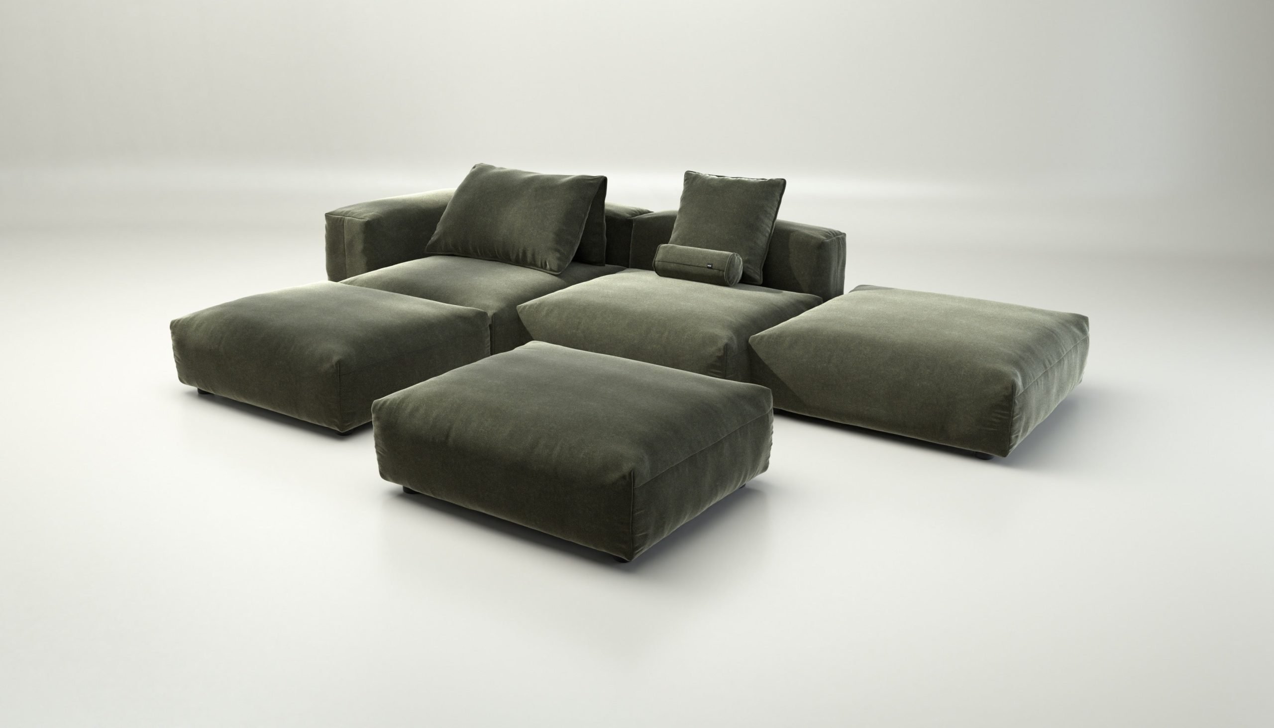 vetsak | Sofa Set 09 - The Island - suave - pine | Modular Sofa | 7 Seater | Sofa Island