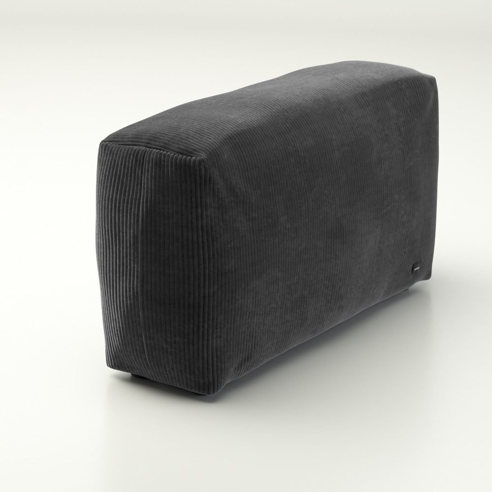 vetsak | Sofa Side Large - cord velour - dark grey