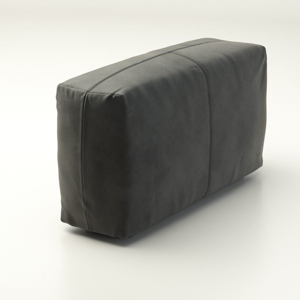 vetsak | Sofa Side Large - leather - dark grey