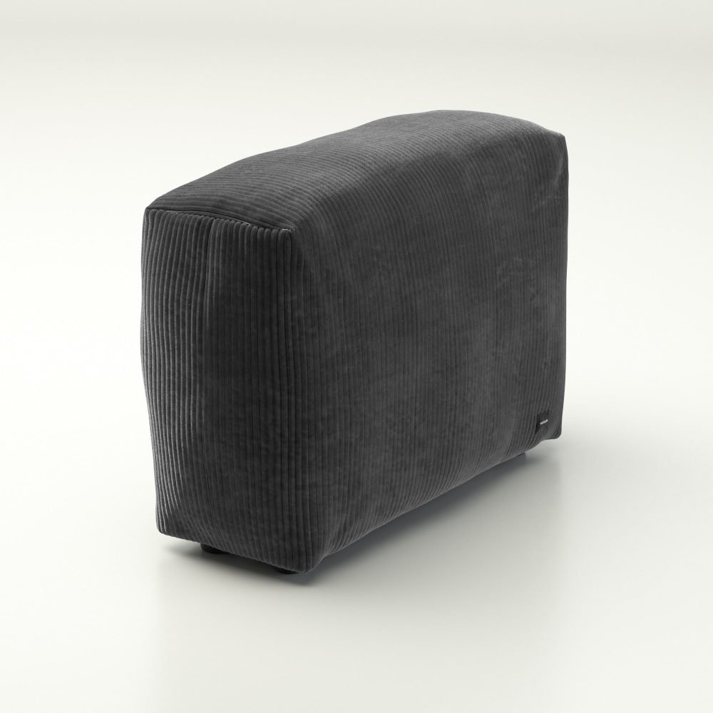 vetsak | Sofa Side Medium - cord velour - dark grey