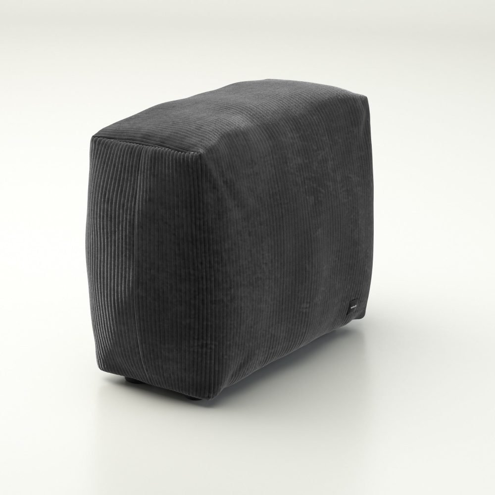 vetsak | Sofa Side Small - cord velour - dark grey