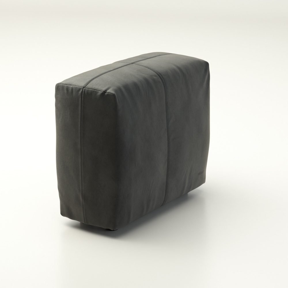 vetsak | Sofa Side Small - leather - dark grey