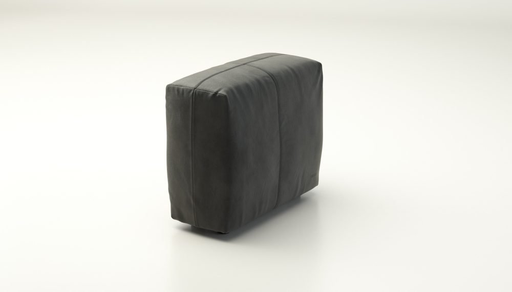 vetsak | Sofa Side Small - leather - dark grey