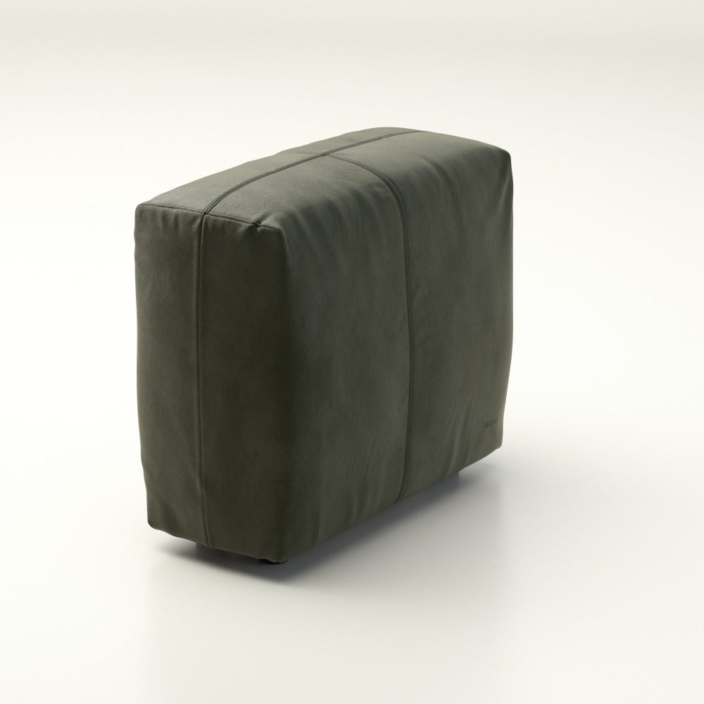 vetsak | Sofa Side Small - leather - olive