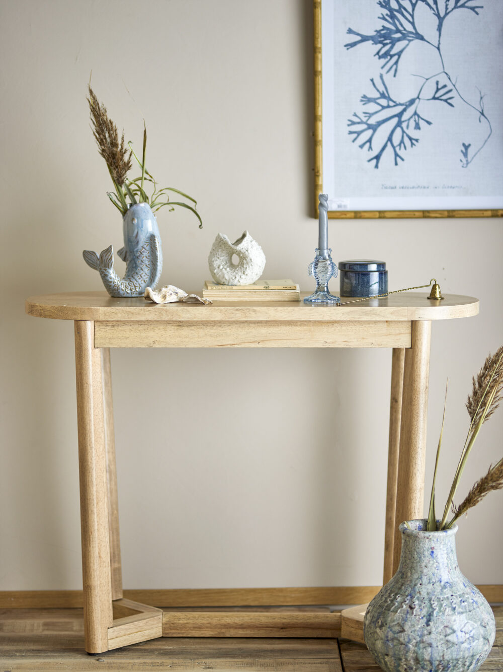 Serrone Console Table, Nature, Rubberwood - Image 4