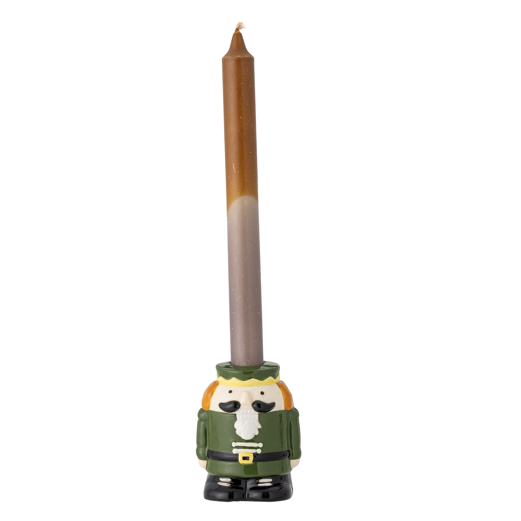 Feast Candle Holder, Green, Stoneware - Image 2