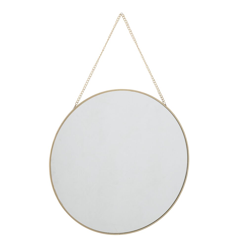 Sibal Wall Mirror, Gold, Glass