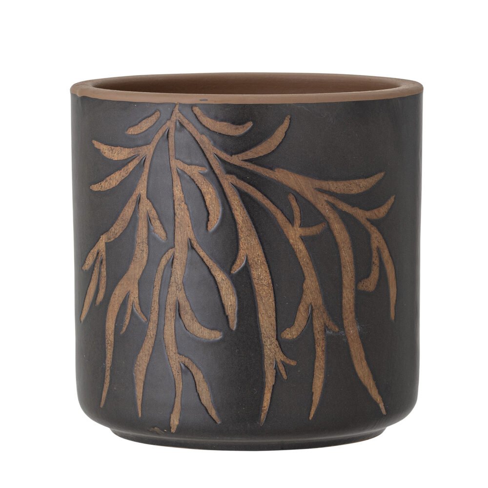 Dres Deco Flowerpot, Brown, Terracotta
