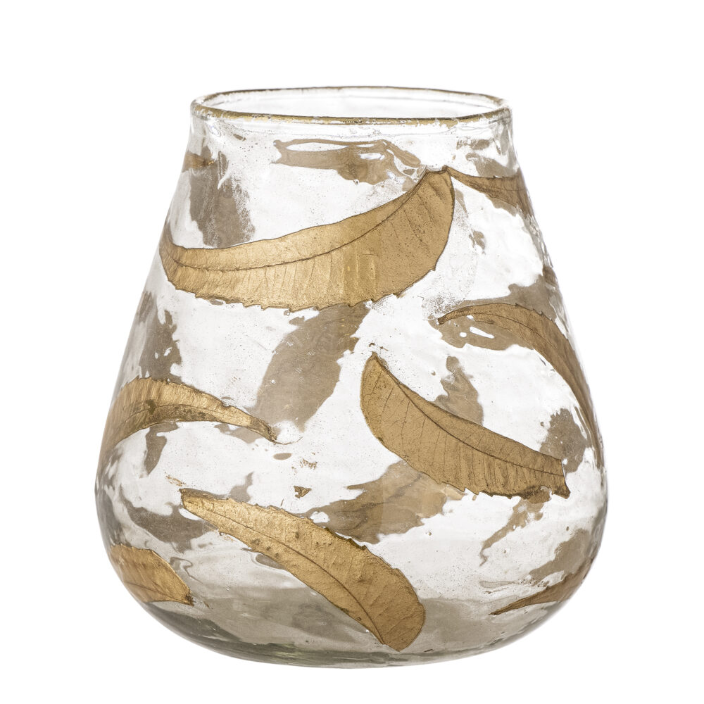 Fidelia Votive, Gold, Recycled Glass