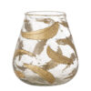 Fidelia Votive, Gold, Recycled Glass