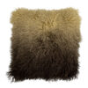 Pansy Cushion, Brown, Lambskin Tibetian