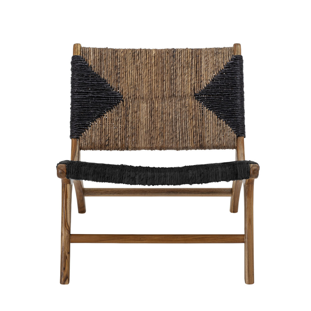 Grant Lounge Chair, Black, Teak