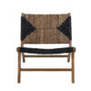 Grant Lounge Chair, Black, Teak