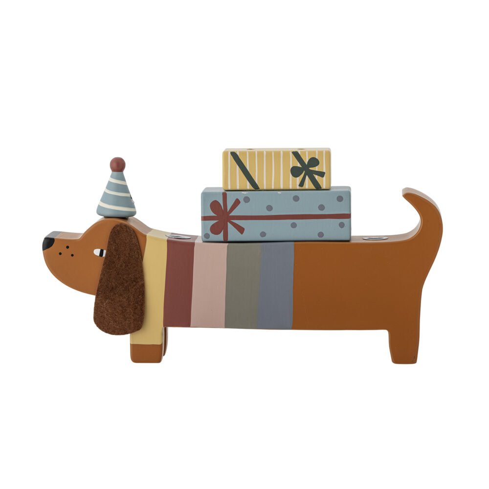 Charlie Birthday Decoration, Brown, FSC®100%, MDF - Image 4