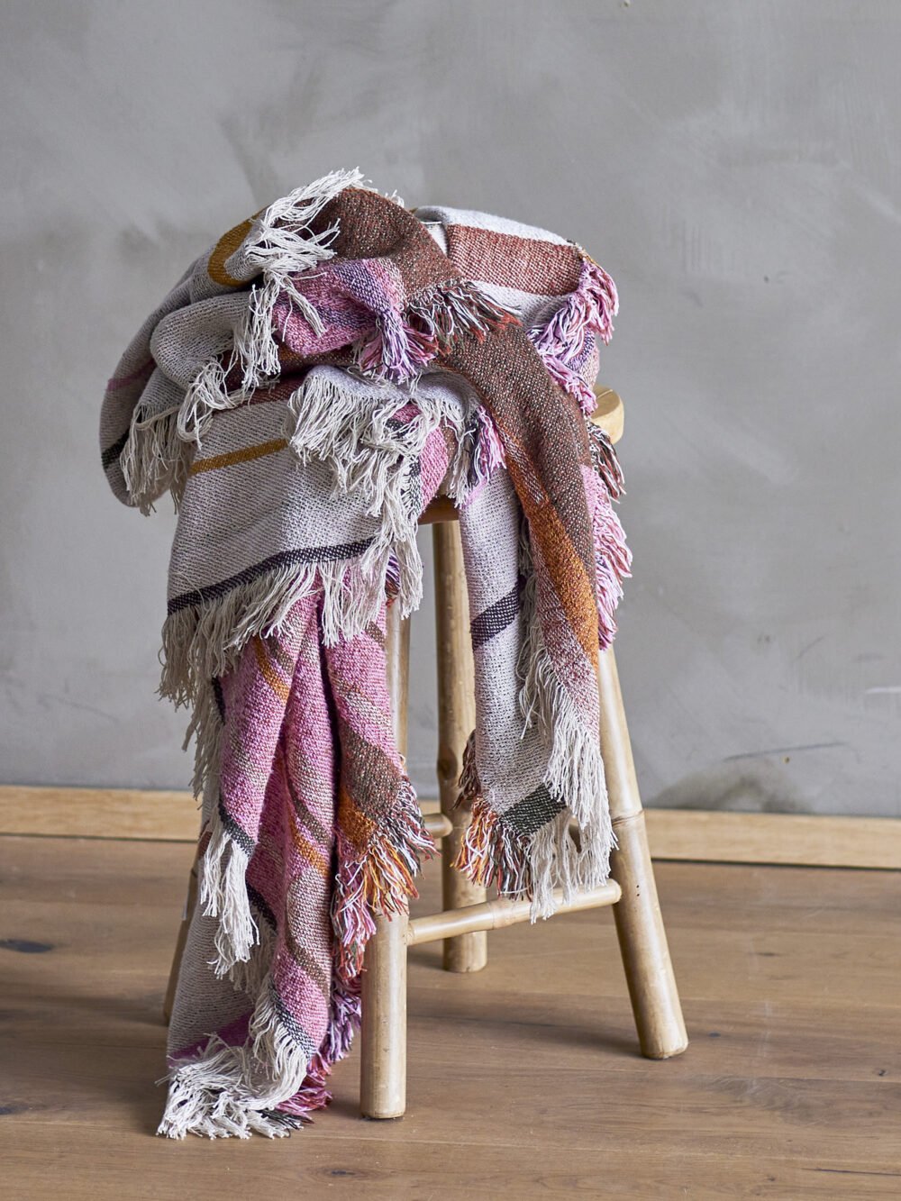 Toscana Throw, Nature, Recycled Cotton - Image 5