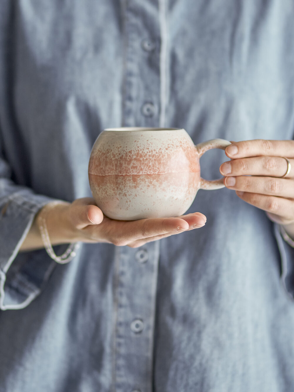 Paula Mug, Orange, Stoneware - Image 4