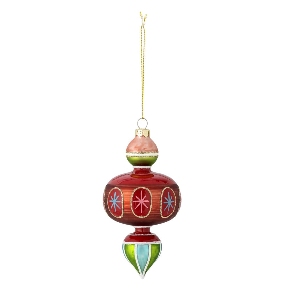 Kota Ornament, Red, Glass