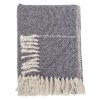 Barry Throw, Blue, Recycled Cotton